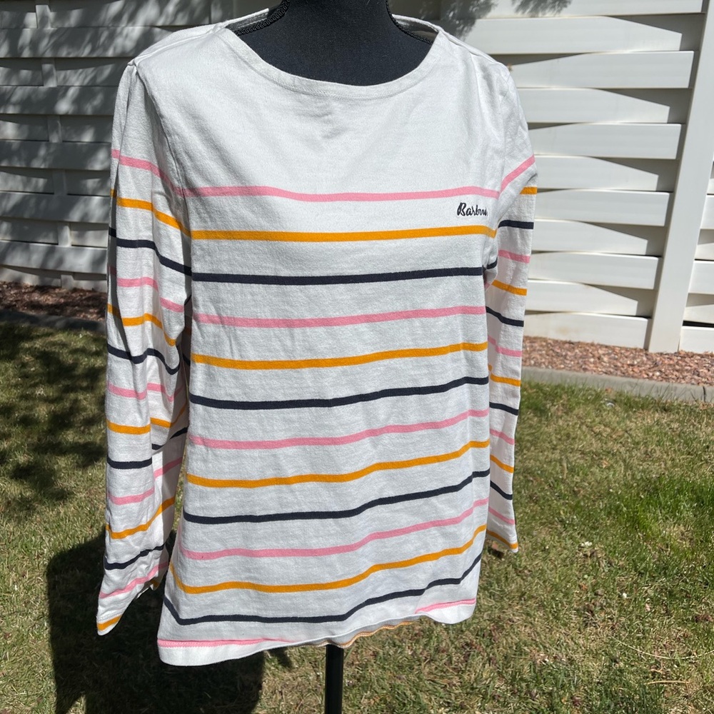 Barbour colored striped long sleeve